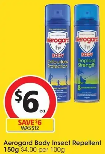 Coles Aerogard Body Insect Repellent 150g offer