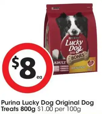 Coles Purina Lucky Dog Original Dog Treats 800g offer