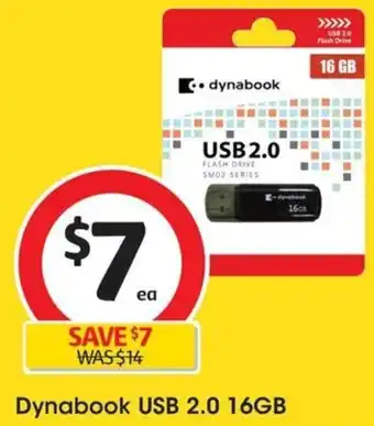 Coles Dynabook USB 2.0 16GB offer
