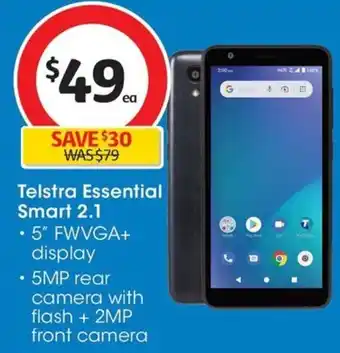 Coles Telstra Essential Smart 2.1 offer
