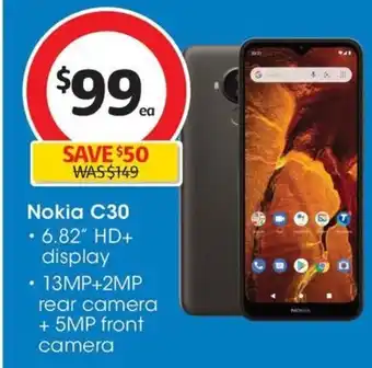 Coles Nokia C30 offer