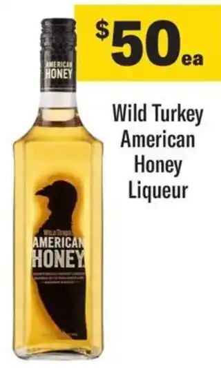 Coles Wild Turkey American Honey Liqueur offer
