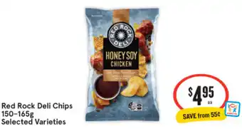 IGA Red Rock Deli Chips 150-165g Selected Varieties offer