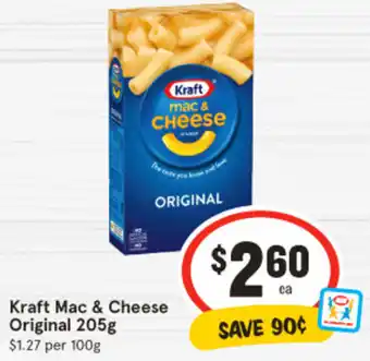 IGA Kraft Mac & Cheese Original 205g offer