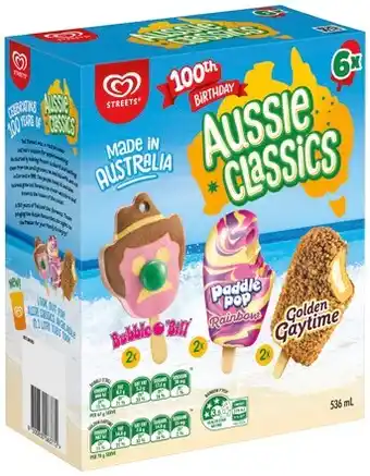 IGA Streets aussie classics 6 pack offer