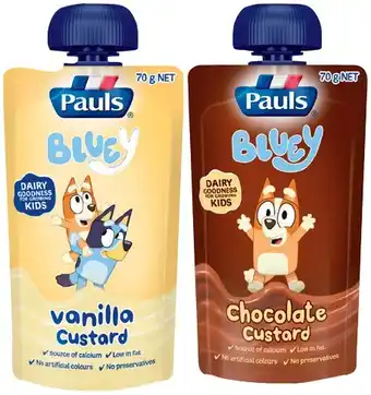 IGA Pauls custard 70g selected varieties offer