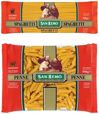 IGA San remo pasta 375‑500g selected varieties offer