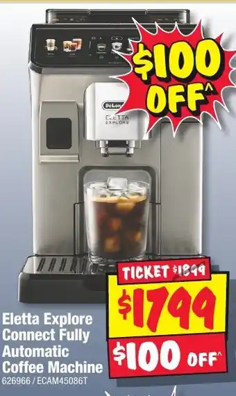 JB Hi-Fi Eletta Explore Connect Fully Automatic Coffee Machine offer