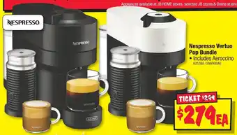 JB Hi-Fi Nespresso Vertuo Pop Bundle offer