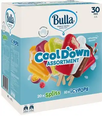 IGA Bulla cool down assortment 30 pack offer
