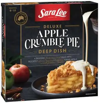 IGA Sara lee deluxe deep dish apple or apple crumble pie 800g offer