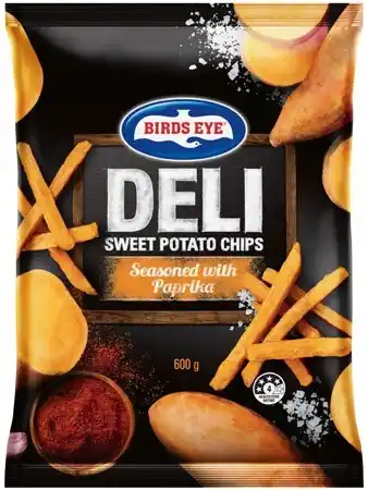IGA Birds eye deli sweet potato chips seasoned with paprika 600g offer
