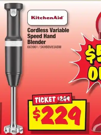 JB Hi-Fi Cordless Variable Speed Hand Blender offer