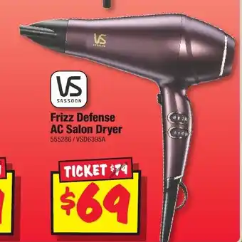 JB Hi-Fi Frizz Defense AC Salon Dryer offer