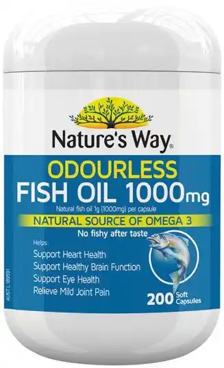 IGA Nature's way fish oil 1000mg capsules 200 pack offer