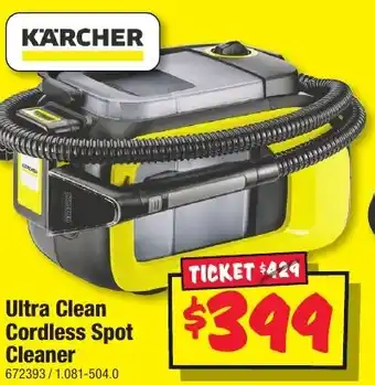 Ultra Clean Cordless Spot Cleaner
