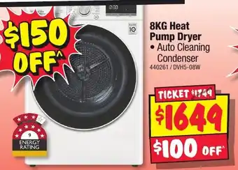 JB Hi-Fi 8KG Heat Pump Dryer offer