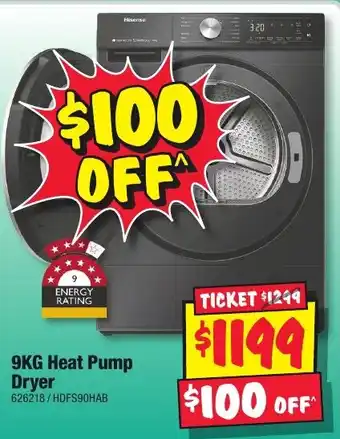 JB Hi-Fi 9KG Heat Pump Dryer offer