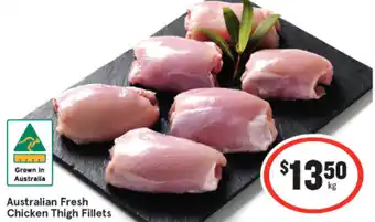 IGA Australian Fresh Chicken Thigh Fillets offer