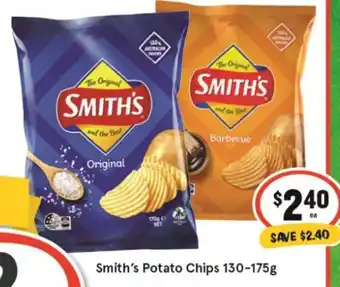 IGA Smith's Potato Chips 130-175g offer