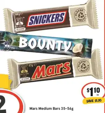 IGA Mars Medium Bars 35-56g offer
