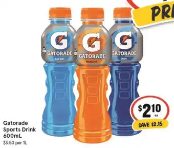 IGA Gatorade Sports Drink 600mL offer