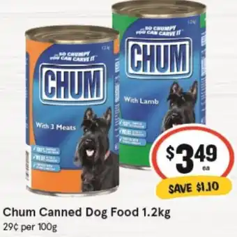 IGA Chum Canned Dog Food 1.2kg offer