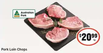 IGA Pork Loin Chops offer