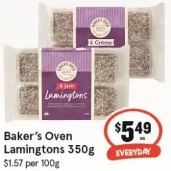 IGA Baker's Oven Lamingtons 350g offer