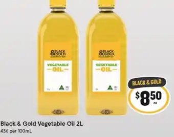 IGA Black & Gold Vegetable Oil 2L offer