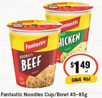 IGA Fantastic Noodles Cup/Bowl 45-85g offer