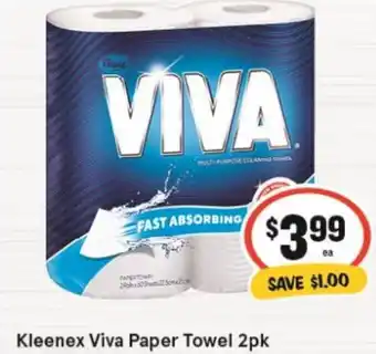 IGA Kleenex Viva Paper Towel 2pk offer