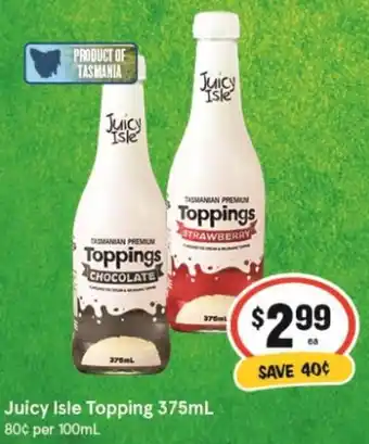 Juicy Isle Topping 375mL