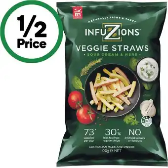 Woolworths Infuzions 90g offer