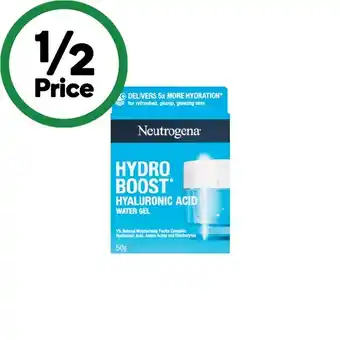 Woolworths Neutrogena hydro boost hyaluronic acid water gel 50g offer
