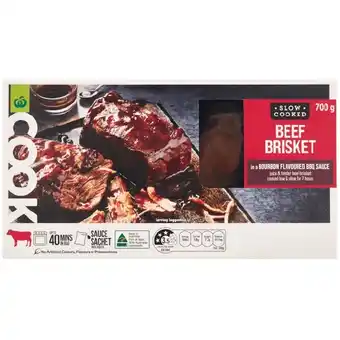 Woolworths Woolworths cook slow cooked beef brisket 700g offer