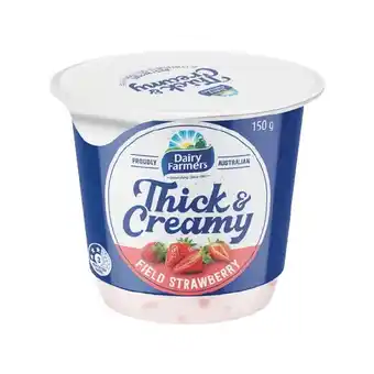 Woolworths Dairy farmers thick & creamy yoghurt 140-150g – from the fridge offer