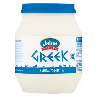 Woolworths Jalna pot set greek yoghurt 1 kg – from the fridge offer