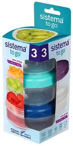 Coles Sistema to go mini bites 3 pack offer