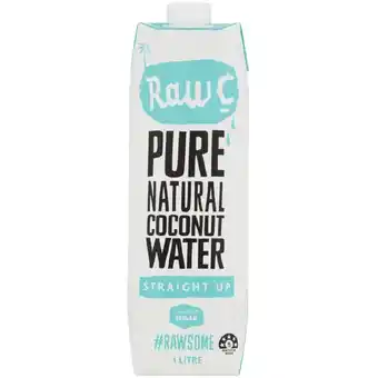 Woolworths Raw c coconut water 1 litre offer