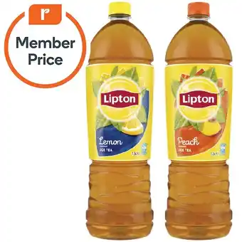 Woolworths Lipton ice tea 1.5 litre offer