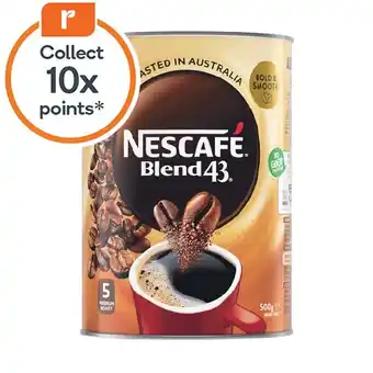 Woolworths Nescafe blend 43 coffee 500g offer