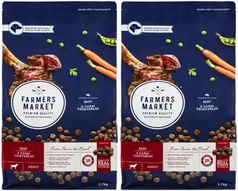 Coles Farmers market dry dog food 2.7kg offer