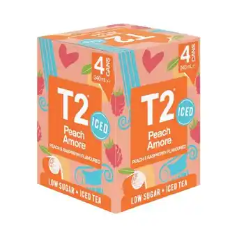 Woolworths T2 iced tea 4 x 240ml offer
