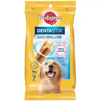 Woolworths Pedigree dentastix dog treats pk 7 offer