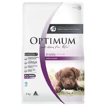 Woolworths Optimum dry dog food 2.7-3 kg offer