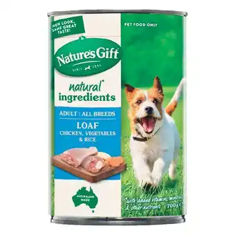 Woolworths Nature’s gift wet dog food 700g offer