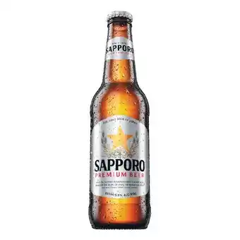 Woolworths Sapporo premium lager bottles 6x355ml offer
