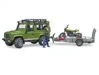 Mr Toys Bruder 1:16 Land Rover Defender, Trailer, Scrambler Ducati offer