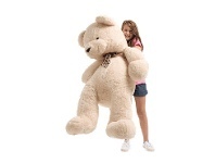 Mr Toys 1.4 Metre Giant Plush Bear Cream offer